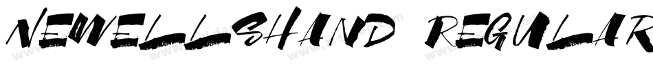 NewellsHand Regular字体转换